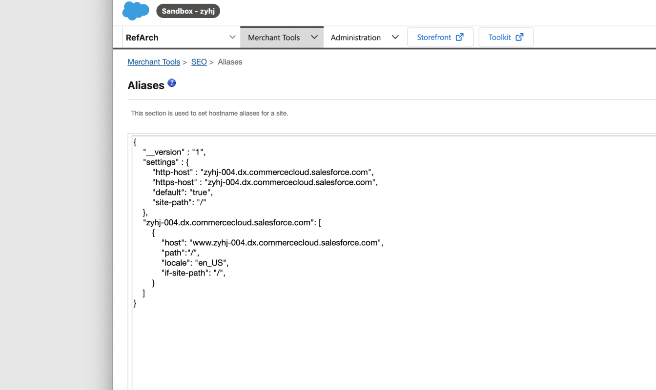 Integration example